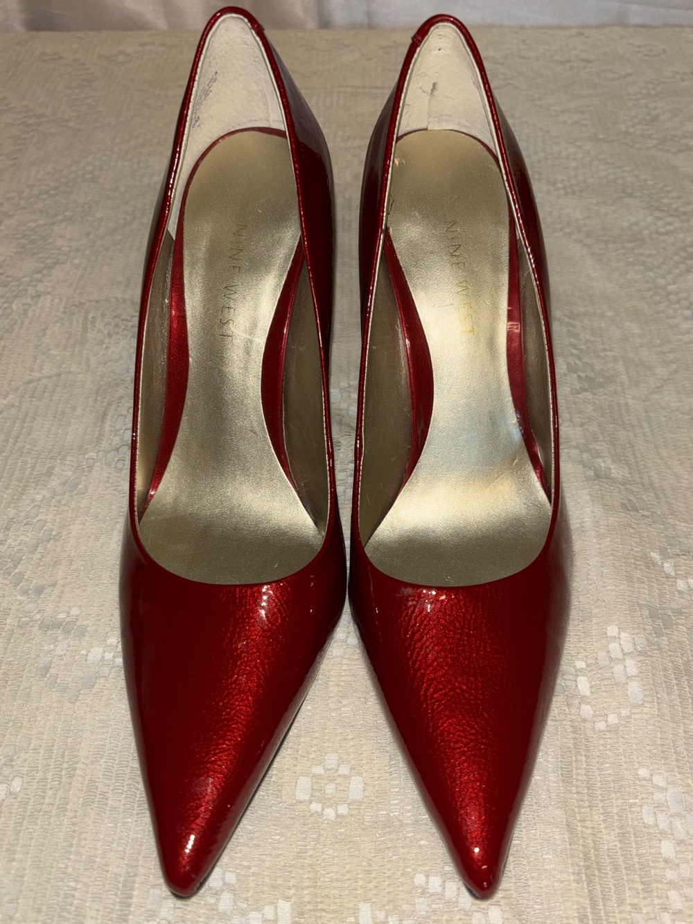 Nine West Red Patent Pointed-Toe Stiletto Pumps Size 6M BRAND NEW